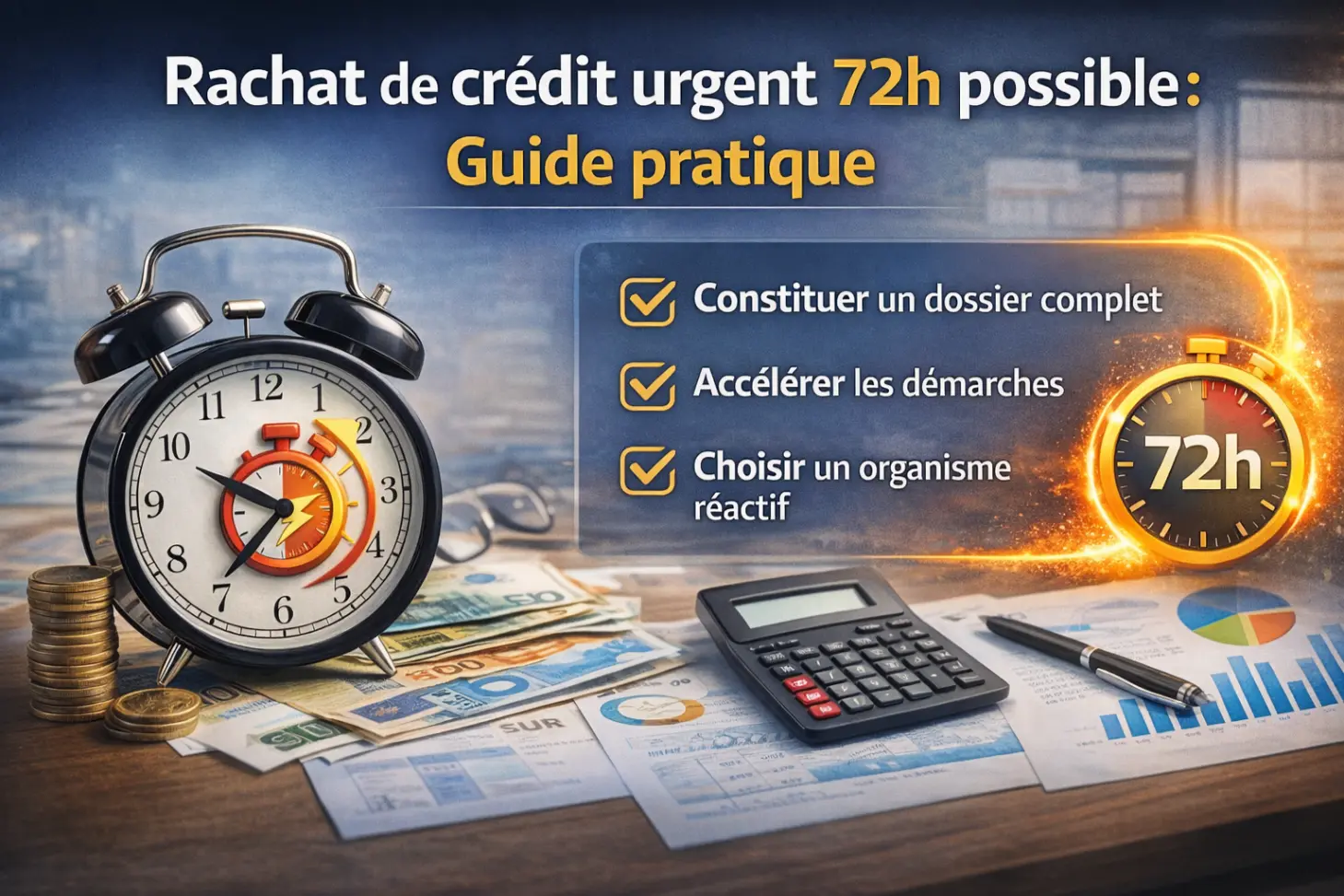 Rachat de crédit urgent 72h possible: Guide pratique
